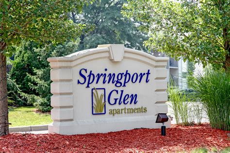 All apartments come with central air . . Springport glen
